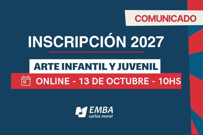 Inscripción 2027 - Arte infantil y juvenil